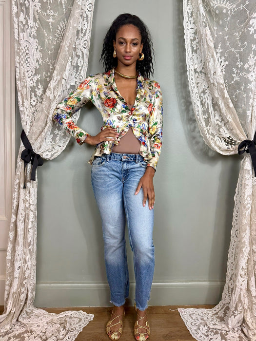 Romi, 30s silk floral jacket