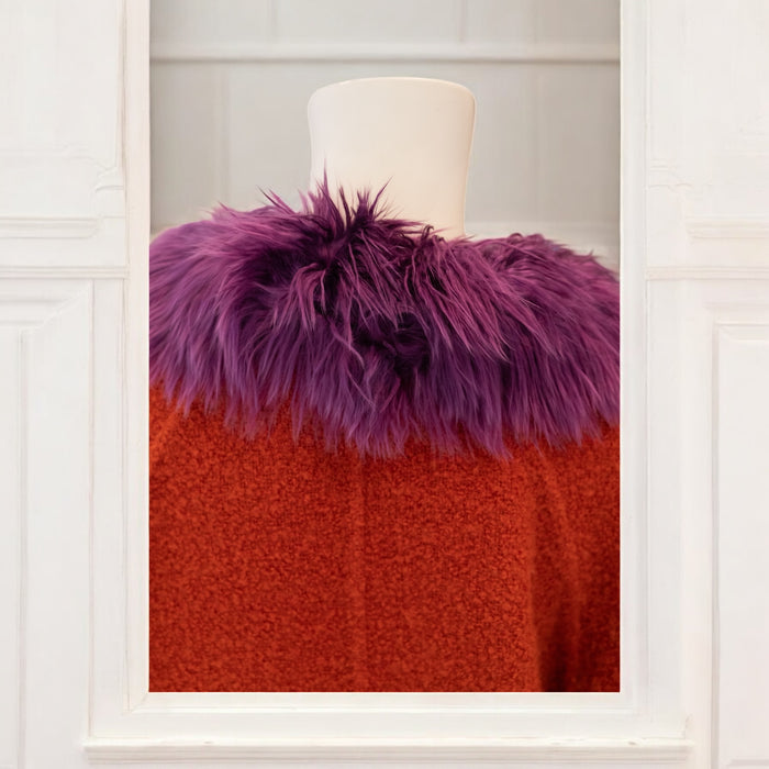 Oscar de La Renta, 80s bouclé and fur coat