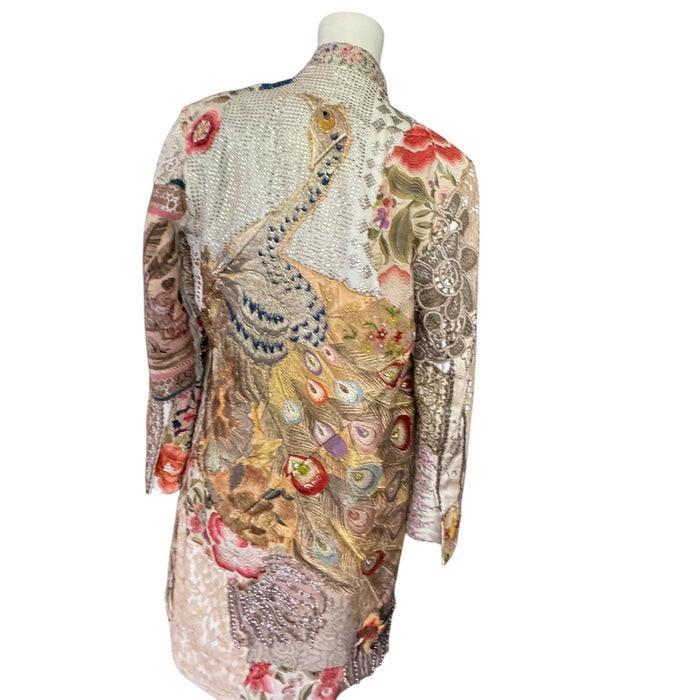 Nat, reworked Vintage long patchwork jacket
