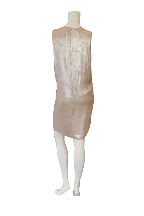 Lanvin, 2007 silver metallic draped dress