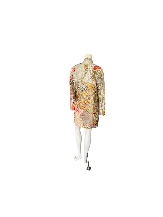 Nat, reworked Vintage long patchwork jacket
