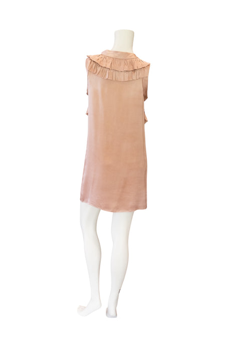 Lanvin 2004, silk short ruffle dress