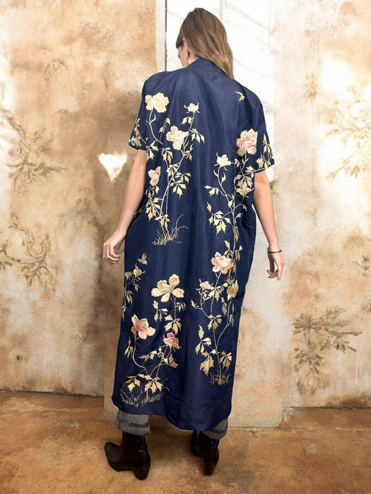 Astoria, 40s silk embroidered robe