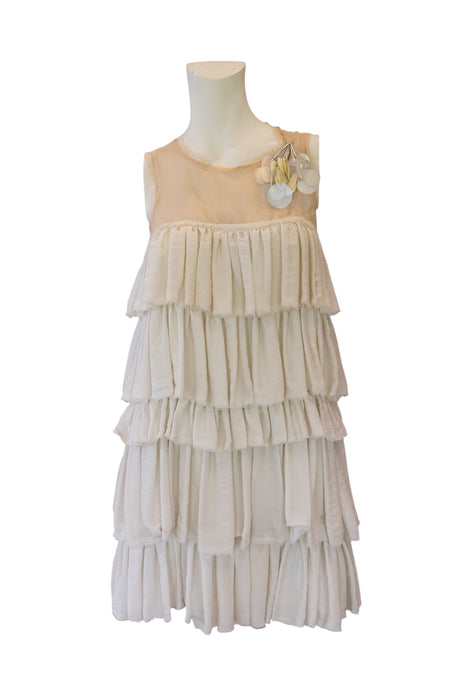 Lanvin 2004, silk tiered beaded dress