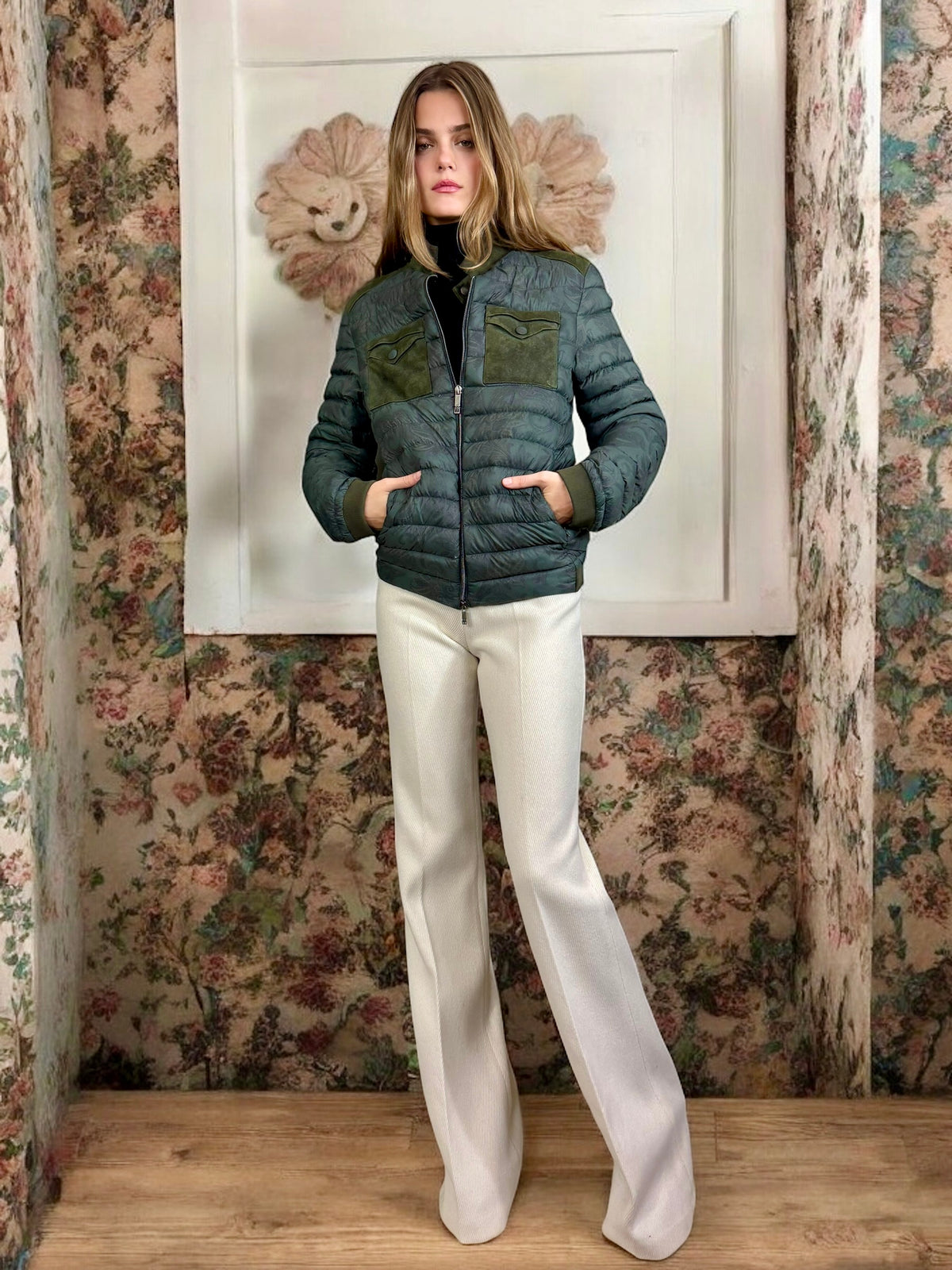 Etro, Paisley quilted puffer jacket – One Vintage