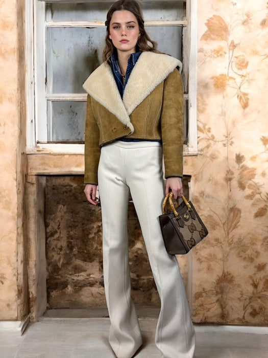 Nicole Farsi, 90s sheepskin jacket