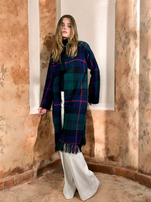 Plaid coat deals