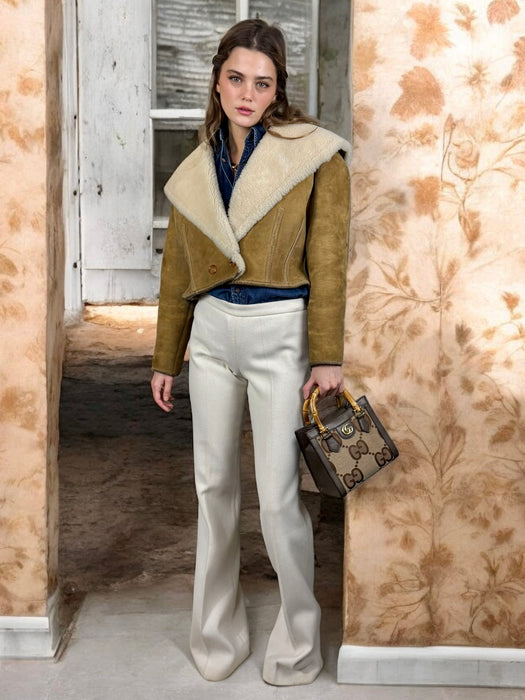 Nicole Farsi, 90s sheepskin jacket