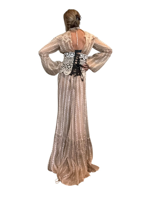 Troy, reworked 40s black lace corset