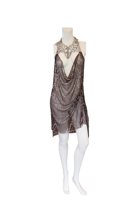 Follie, 20s Assuit short draped dress