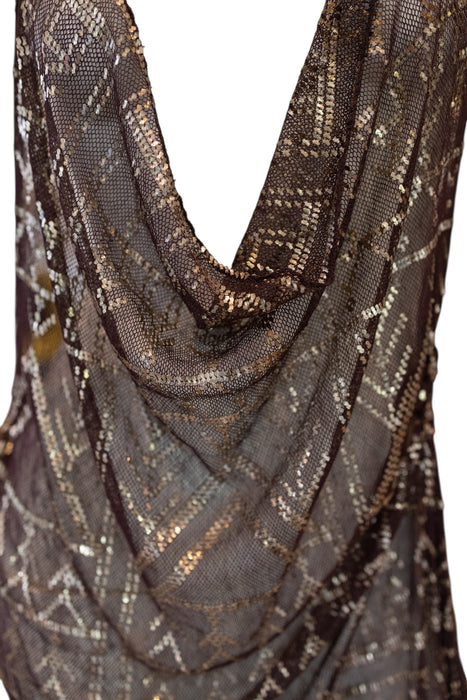 Follie, 20s Assuit short draped dress