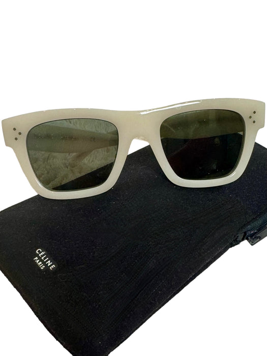 Celine, vintage cream perspex sunglasses