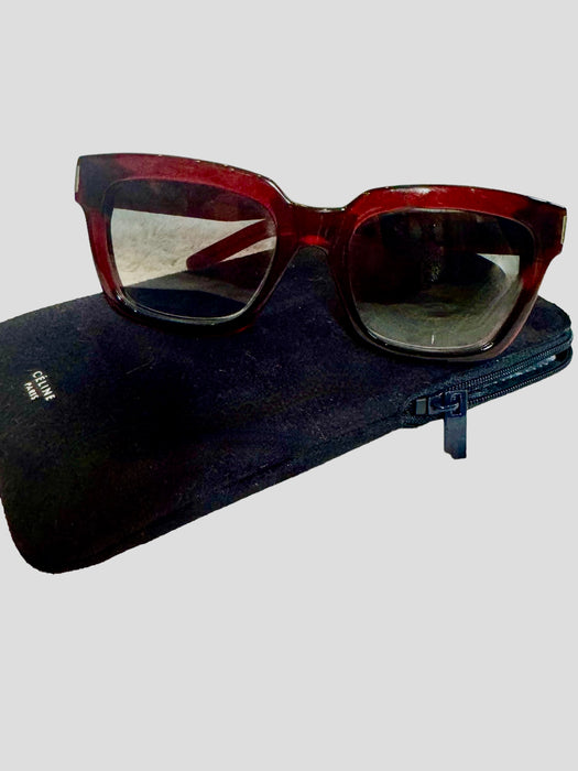 YSL , vintage dark burgundy sunglasses
