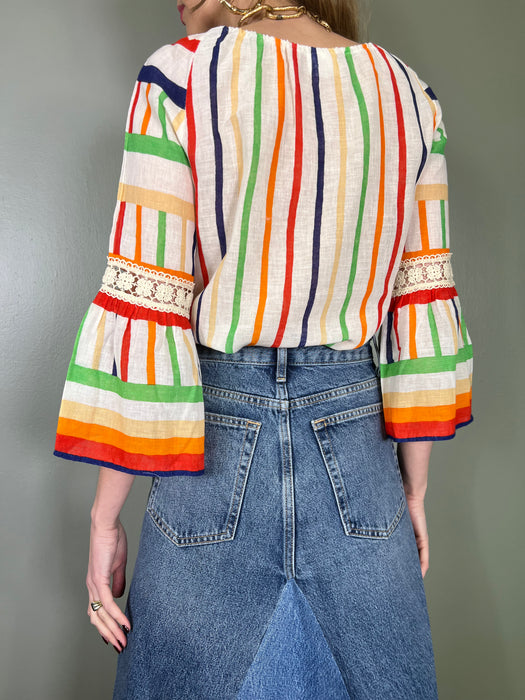 Lola, 70s striped blouse