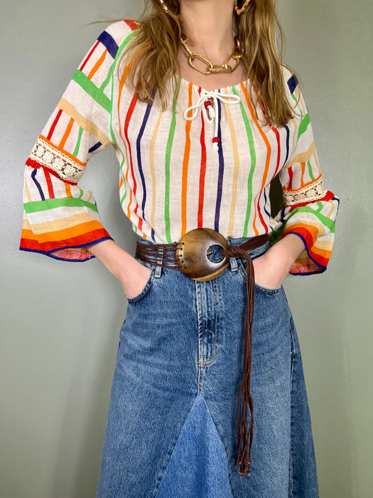 Lola, 70s striped blouse