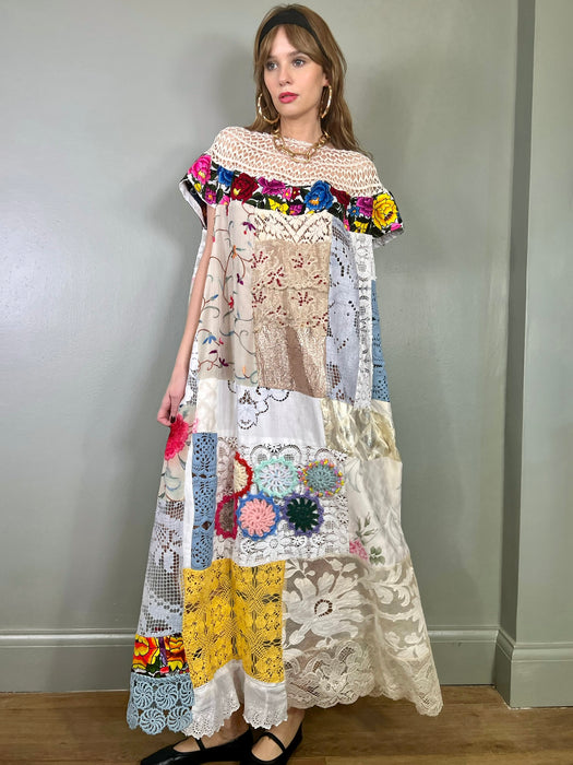 Cecile, patchwork parachute dress
