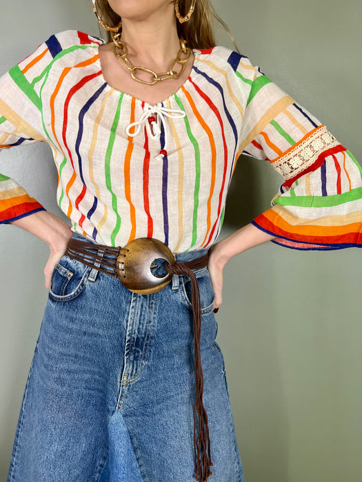 Lola, 70s striped blouse