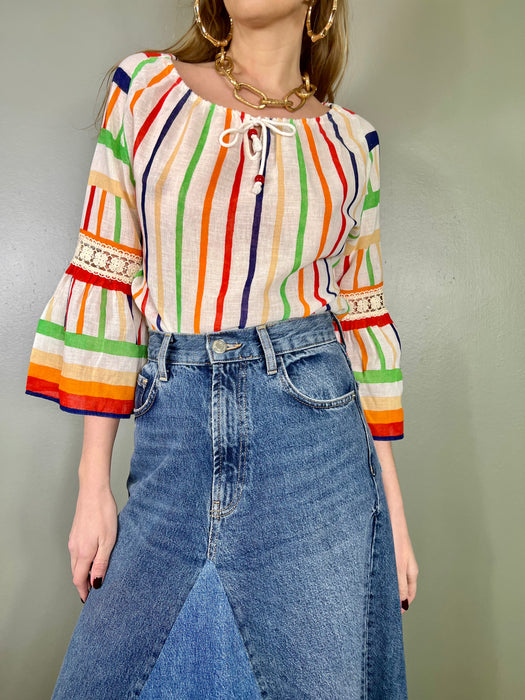 Lola, 70s striped blouse