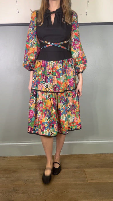 Virginia, 70s floral dress