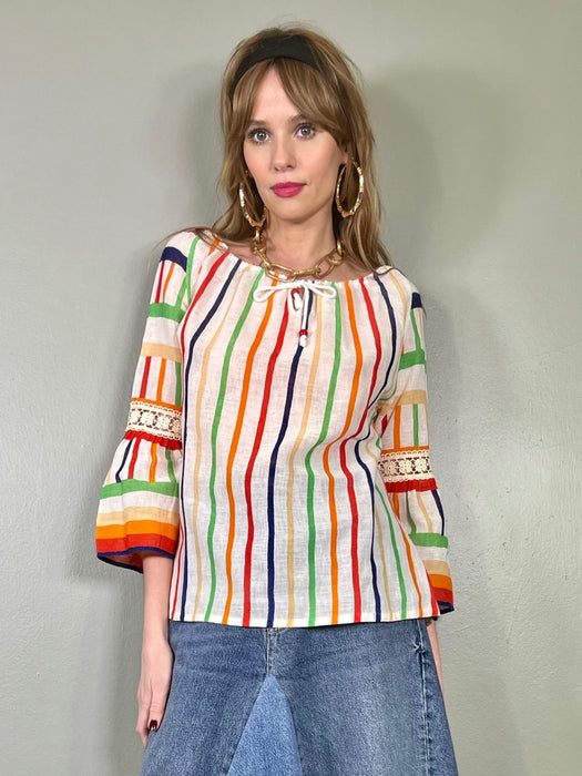 Lola, 70s striped blouse