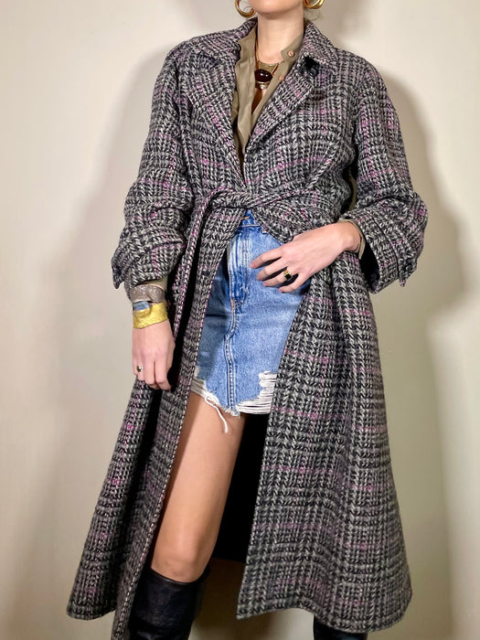 Maisie, vintage tweed trench-coat
