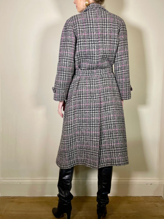Vintage Maysome Timeless Tweed Pockets Long outerwear Trench Coat Size  Medium