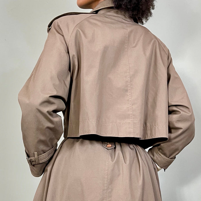 Anya, vintage taupe trenchcoat