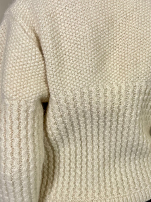 Birdie, cream knit fitted cardigan