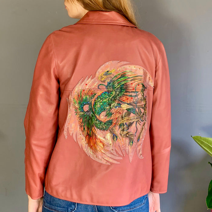 Bless the Holi, hand painted jacket