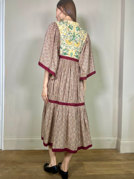 Wren, 70s mixed floral dress