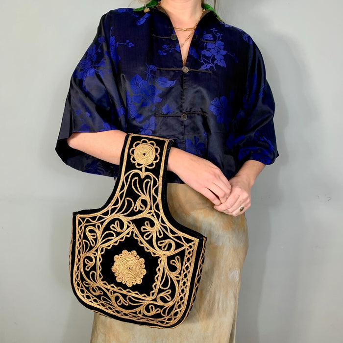 Vintage Velvet Ottoman handbag