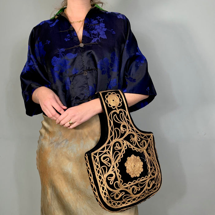Vintage Velvet Ottoman handbag