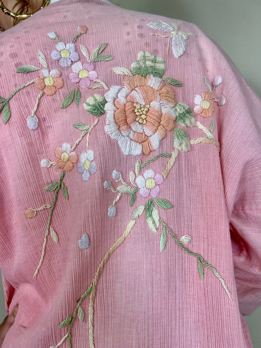 Vena, vintage pink cotton robe