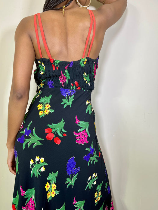 Lory, 30s sil, floral 30s dress