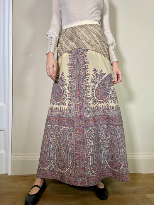 Avina, Victorian paisley beaded skirt