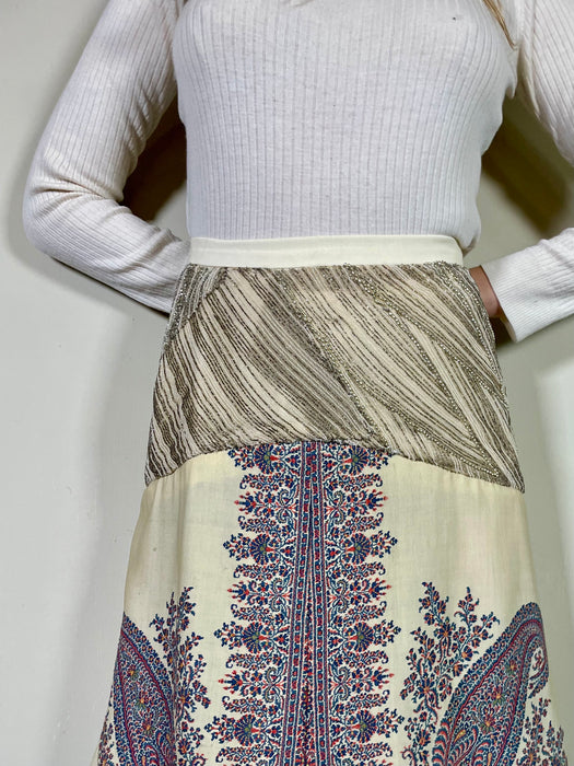 Avina, Victorian paisley beaded skirt