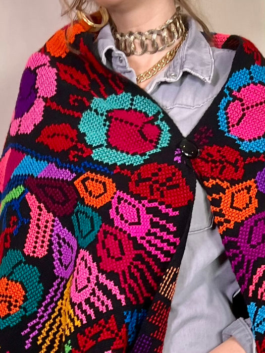 Pia, Mexican embroidered rebozo