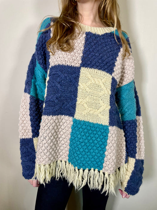 Molly, vintage patchwork sweater