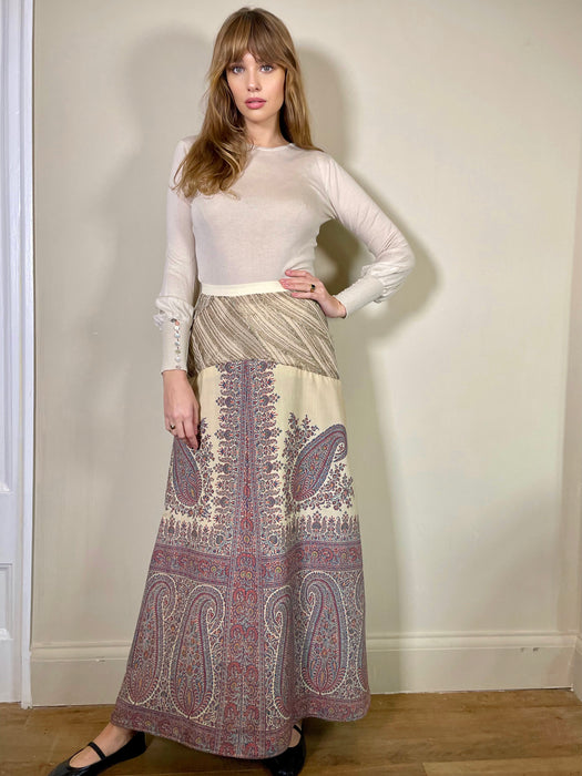 Avina, Victorian paisley beaded skirt