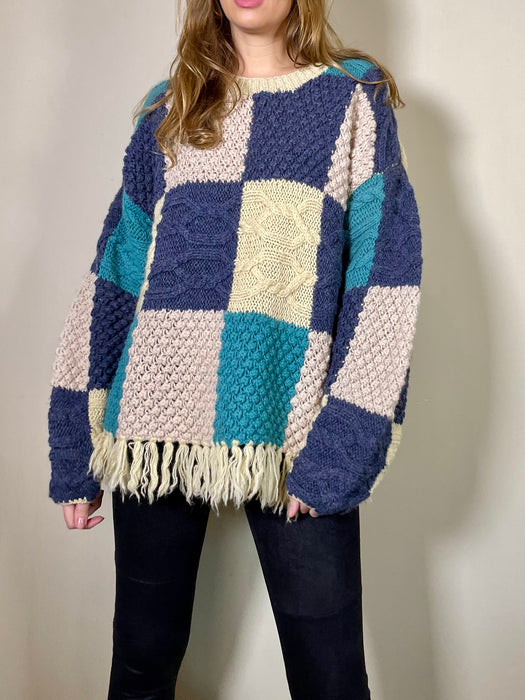 Molly, vintage patchwork sweater