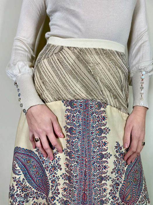 Avina, Victorian paisley beaded skirt