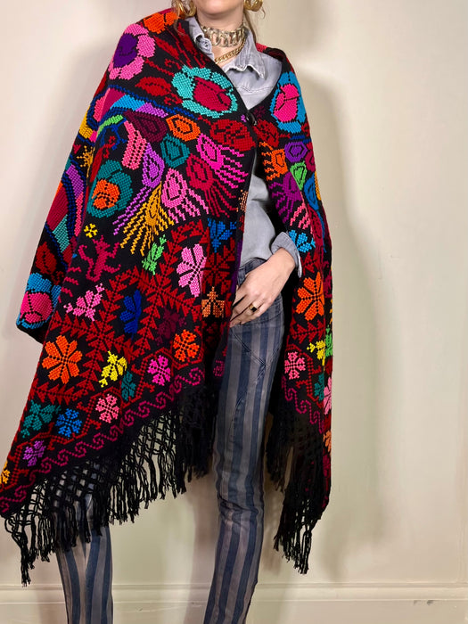 Pia, Mexican embroidered rebozo